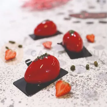 Kuchyňská sůl Silikonová forma na monoporce - 400x300 mm, 16x vajíčka, 77x51x42 mm, 90 ml - PX4369S | PAVONI, Mono Quenelle