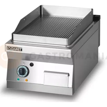 Kuchyňský gril Elektrická grilovací deska, vroubkovaná, 4,05 kW, 400x700x280 mm | LOZAMET, L700.GPE400R