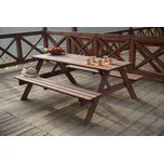 Zahradní sestava NIKI — masiv borovice, 200 cm