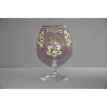 Sklenice Výroční sklenička Carmen 40 let růžová