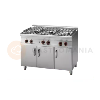 Sporák Sporák plynový s 6 hořáky a skříňkou, 35 kW | RM GASTRO, PC 712 G/P