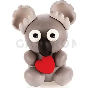 Čokoládová tyčinka Sada termoformovaných forem na čokoládu, Medvídek koala 3D - 160x155 mm | SILIKOMART, Kit Koala