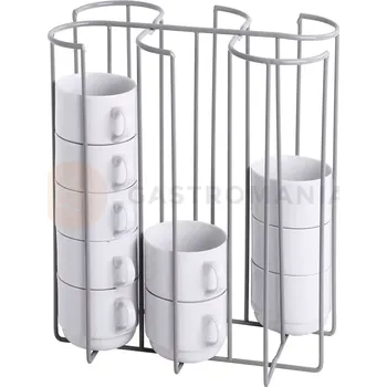 Servírovací stolek Koš z laminované oceli na hrnky pro 80 mm | CONTACTO, 2523/265