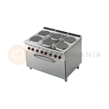 Sporák Sporák elektrický s 6 plotýnkama a el. troubou 3x GN 1/1 30,2 kW | RM GASTRO, CF6 912 ET