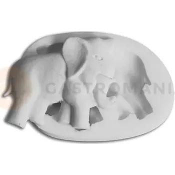 Výroba svíčky Forma na cukrovou hmotu SLK 124 - slon, 44x53 mm | SILIKOMART, Sugarflex Elephant