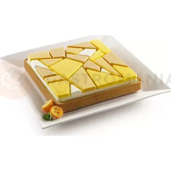 Forma na pečení Sada na koláče - 200x200 mm, prsten a silikonová forma | SILIKOMART, Kit Tarte Liberty