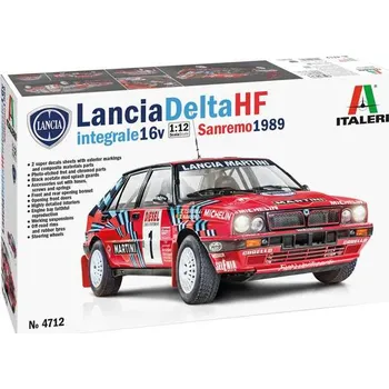 Plastikový model Model Kit auto 4712 - Lancia Delta HF Integrale Sanremo 1989 (1:12)