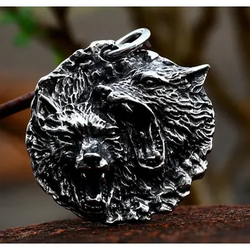 Řetízek Náhrdelník a přívěsek vlk