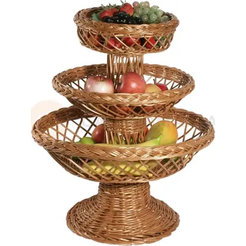 Proutěný košík, třípatrový 480x570 mm | CONTACTO, 4873/003