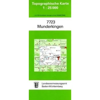 Topographische Karte Baden-Württemberg Munderkingen