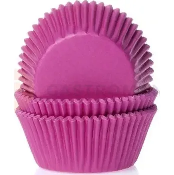 Kuchyňská sůl Košíčky na cupcake, průměr 5 cm, 50 ks růžová | HOUSE OF MARIE, HM0060