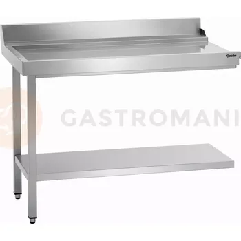 Počítačový stůl Vykládací stůl levý pro myčky nádobí z nerezové oceli 1200x720x850 mm | BARTSCHER, DS-1200LI