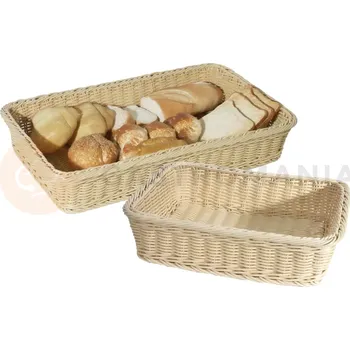 Košík z polypropylenu na pečivo 400x300x90 mm | CONTACTO, 4781/400