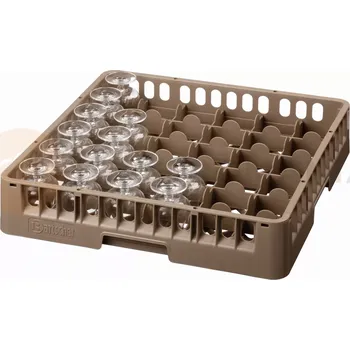 Čistič myček Koš na sklenice, 36 přihrádek, 500x500x100 mm | BARTSCHER, 5336