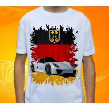 Pánské tričko tričko Porsche 918 Spyder 122 (Trička s motivy aut)