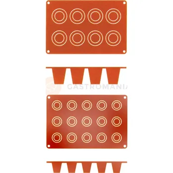 Potravinová fólie Silikonová forma na francouzské Dariole, 15 důlek 35x38 mm | CONTACTO, 6633/315