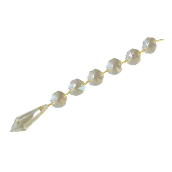 Lustrové ověsy 6/14 + crystal 38mm