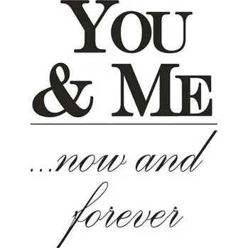 Samolepící dekorace Samolepky na zeď You and Me IMPOL TRADE SPN05 45 x 65 cm
