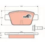 Sada brzdových destiček, kotoučová brzda RAP BRAKES GDB1485
