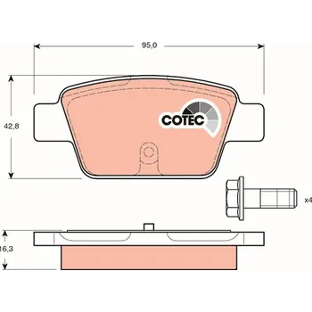 Brzdová destička Sada brzdových destiček, kotoučová brzda RAP BRAKES GDB1485