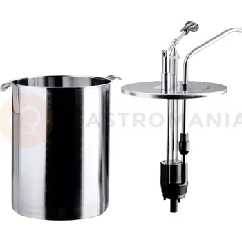 Dávkovač nápoje Dávkovač z nerezové oceli s pumpičkou, 10 l | CONTACTO, 3050/010