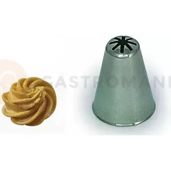 Výroba svíčky Cukrářská špička sněhová vločka - 17 mm, 47 mm | SILIKOMART, Punte BX5017