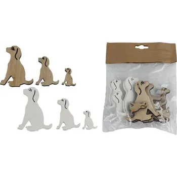 Velikonoční dekorace Pejsek dekorační, 18 kusů