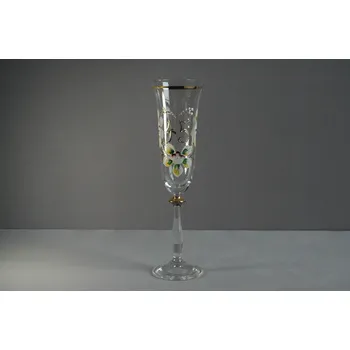 Sklenice Výroční sklenice Angela - flétna 45let čirá