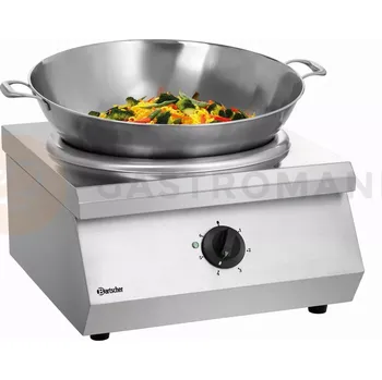 Pánev Nastavitelný indukční wok, 370 mm, 8 kW, 510x600x330 mm | BARTSCHER, IW 80