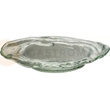 Servírovací stolek Miska Stump průhledná 24 cm | BDK, 291143