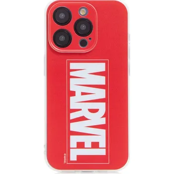 Pouzdro na mobilní telefon Kryt MARVEL pro Apple iPhone 15 Pro - gumový - červený