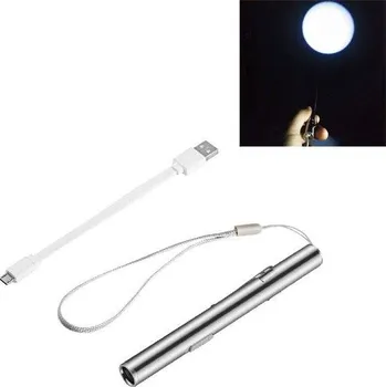 Svítilna Přenosná LED svítilna | nabíjecí baterka, styl pero - 13 cm