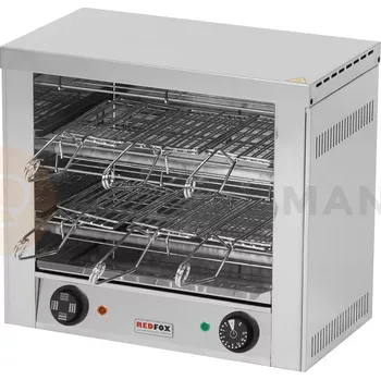 Toustovač Toaster 6x kleště, rošt 452x274x403, 3 kW | REDFOX, T-960