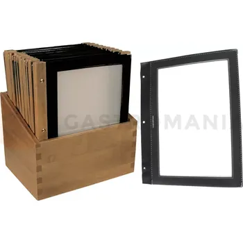 Jídelní židle Vložka do menu, černá | CONTACTO, 5830/042