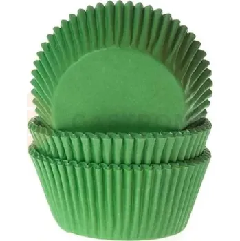 Přisada na vaření a pečení Košíčky na cupcake, průměr 5 cm, 50 ks zelená | HOUSE OF MARIE, HM0091