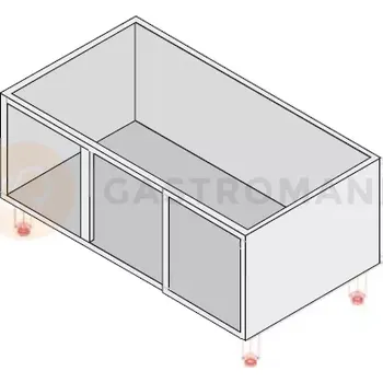 Blok Podstavec zavřený 1200 mm | KROMET, 700.S-1200