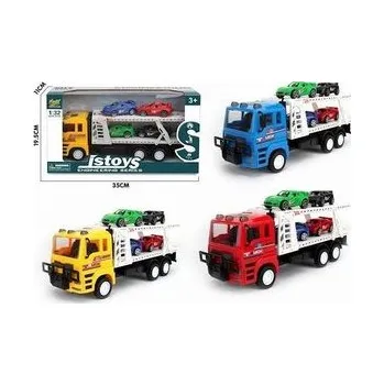 Laweta z zestawem aut 1:32 MIX