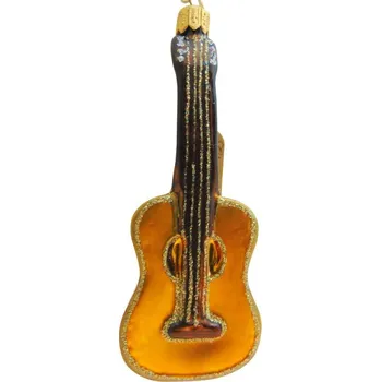 Vánoční ozdoba Vánoční ozdoba kytara, zlatý dekor 2567