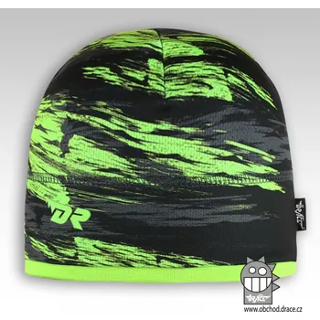 Čepice Chlapecká funkční čepice Dráče - Cyril 11, černá/ zelinkavá Barva: Černá, Velikost: S 50-52