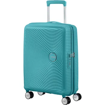 American Tourister Soundbox spinner 55 exp cestovní kufr, Barva Turquoise Tonic A066