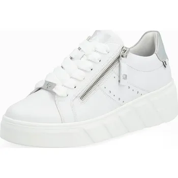 Dámské polobotky Dámská celoroční obuv Rieker W0505-80 kožená s paměťovou stélkou luxusní řady Revolution bílá 43