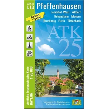 ATK25-L13 Pfeffenhausen (Amtliche Topographische Karte 1:25000) - Landesamt für Denkmalpflege Hessen