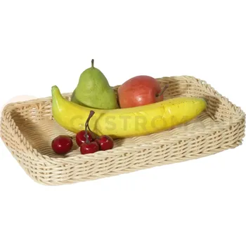 Košík z polypropylenu na pečivo, obdélníkový 300x200x40 mm | CONTACTO, 4786/300