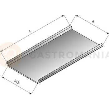 Počítačový stůl Deska pro průchozí stůl, 1000x575 mm | LOZAMET, LO316/1057
