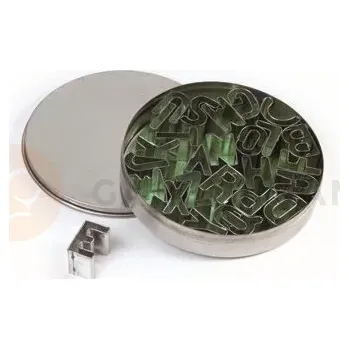 Výroba svíčky Sada nerezových vykrajovátek na těsto - písmena, 26 ks | PAVONI, STP33