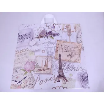 Dárková taška Lika Taška PE XXL oboustranná Lika Paříž 50x50cm s uchy 102352