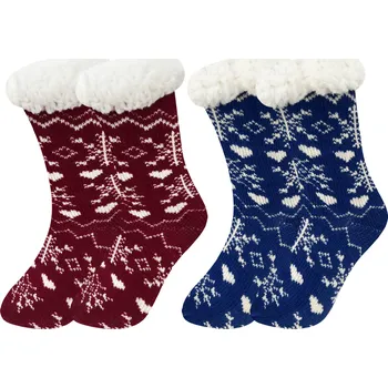 Dámské ponožky PESAIL Dámské chlupaté termoponožky WW045 2 páry Mix 35-38