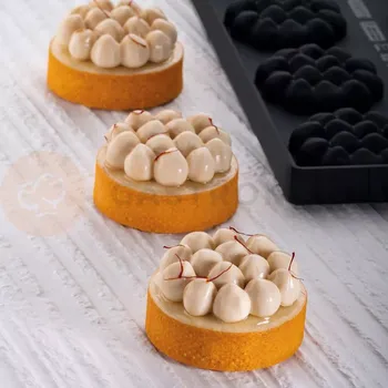 Kuchyňská sůl Silikonová forma na 3D dezerty - lískové ořechy - 300x175x19 mm, 8 x 60x18 mm, 30 ml - TOP21S | PAVONI, Mini Hazel