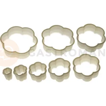 Výroba svíčky Sada nylonových vykrajovátek - květina hladká 8 ks | SILIKOMART, Nylon Cutter 18