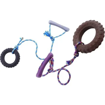 Hračka pro psa Pneumatika aportovací Vanilková malá SP - různé barvy Černá